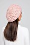 Painter Model Braided Knitwear Winter Women's Colorful Beret Braided Painter Hat - 2