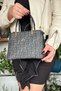New Season Premium Product Women's Shoulder and Crossbody Bag 3004-gd - Black-combination - 5