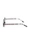 Women's Sunglasses Round Zebra Frame Black Glass - 3