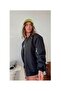 Black Unisex Oversize Bomber Jacket Coat - 2