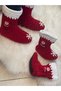 Santa Claus Christmas Shoes Indoor Shoes Plush Non-Slip Felt Base Child Mother Father