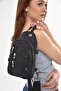 Unisex Black Crossbody Bag Chest Bag Multi-Compartment Daily Shoulder Bag Bodybag - 4
