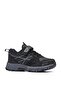 Durable, Waterproof, Orthopedic, Velcro, Black-smoked Children's Trekking Shoes