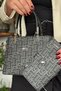 New Season Premium Product Women's Shoulder and Crossbody Bag 3004-gd - Black-combination - 8