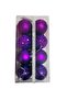 Christmas Ornaments Christmas Tree Ornament Ball 5cm 16 Pieces Purple - 2