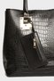 Women's Crocodile Pattern Large Size Leptop Tablet Bag with Wallet - 4