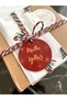 New Year Series Perforated Label Happy New Year 4 cm 20 Pieces Product Label Embossing Detailed Double Sided - 3