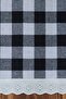 Napkin Checkered Scalloped 6 Pieces Retro 20x30 Cm - 3