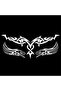 Auto Car Hood Sticker Decal - Aura- White - 3