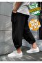 Black Plus Size Tracksuit with Elastic Bottom Leg, Oversize Black Tracksuit, Winter Oversize, Loose Tracksuit - 2