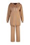 Camel İpleri Zincir Detaylı Kazak-Pantolon Triko Takım TCTAW23US00117 - 6