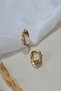 Steel Three-Color Triple Silver Gold Hoop Earrings New Season - 3