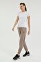 W-gf44 Bena Slogan Jogger Mink Women's Sweatpants - 3