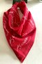 Ataturk Signed Red Color Unisex 100% Cotton Bandana Scarf