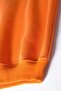 Unisex Orange Oversize Raised Crew Neck Sweatshirt - 2
