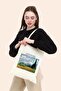 Wheat Field with Cypresses Vincent Van Gogh Raw Cloth Bag