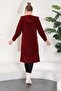 Claret Red Polar Araboy Zippered Cap - 4