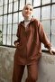 Amor Basic Two-piece Suit - Brown - 2