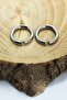 Compression Hoop 316l Steel Earrings Without Perforation for Ears for Women Men - 3
