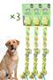 Dog Toy Triple Traction Rope Cotton - Dog Biting Toy Tooth Floss