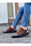 BA0104 Lace-up Tan Plaid Suede Black Sole Sports Classic Men's Shoes - 2