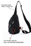 Unisex Crossbody Bag Chest Bag Single Handle Shoulder Bag Water Resistant Daily Bodybag - 5
