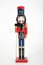 60 Cm Nutcracker Tin Soldier Handmade Christmas Decoration Blue Uniform with Rifle Opening and Closing Mouth - 6