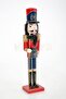 60 Cm Nutcracker Tin Soldier Handmade Christmas Decoration Blue Uniform with Rifle Opening and Closing Mouth - 7