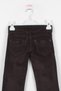 Girl's Wide Leg Brown Velvet Trousers - 4
