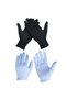 White and Black Color Waiter Marching Band Ceremony Pandomim Show Merasim Gloves 2 Pairs