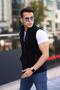 Black Vest Sleeveless 3 Pocket Men's Polar Daily Standard Comfortable Zippered Polar Vest Men