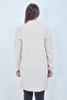 Mother Knitwear Pocketed Button Detailed Cream Long Cardigan - 7