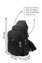 Unisex Crossbody Bag Chest Bag Single Handle Shoulder Bag Water Resistant Daily Bodybag - 6