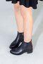 Women's Genuine Leather Non-Slip Sole Black Boot
