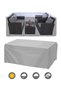 Gray Waterproof Garden Furniture Protection Cover Tarpaulin 200X160X80 cm - 2