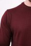 Woolen Crew Neck Sweater - Claret Red - 5