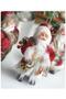 Imported Collectible Christmas Luxury Cute Santa Claus Toy Pine Tree Ornament Decor Mini Trinket - 3