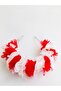 Red White Chiffon Floral Crystal Sparkling 23 April 29 October 19 May Celebration Ceremony School Crown - 3