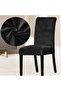 Velvet Fabric Washable 6-Piece Chair Cover