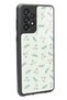 Samsung A-33 Glossy Phone Case with Green Leaf Design - 2