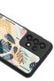 Samsung A-33 Glossy Phone Case with Retro Leaf Design - 3