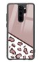 حافظة هاتف لامعة بتصميم الفهد البني لهاتف Xiaomi Redmi Note 8 Pro