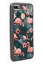 General Mobile Gm 8 Go Flamingo Leaf Design Glossy Phone Case - 2