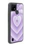 Oppo Realme C21 Lilac Heart Design Glossy Phone Case - 2