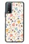 Vivo Y20 Glossy Phone Case with White Bindan Design