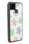 Oppo Realme C25 Glossy Phone Case with Nude Flower Design - 2