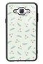 Samsung J7 Glossy Phone Case with Green Leaf Design