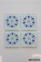 Glass Coaster| Acem Coffee Shop - Round Pattern - Blue| Set of 4| 10cm X 10cm - 5