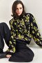 Women's Black Floral Patterned Knitwear Knitted Sweater 20223224 - 6
