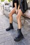 حذاء دانيال نسائي من الجلد الطبيعي باللون الأسود - 4